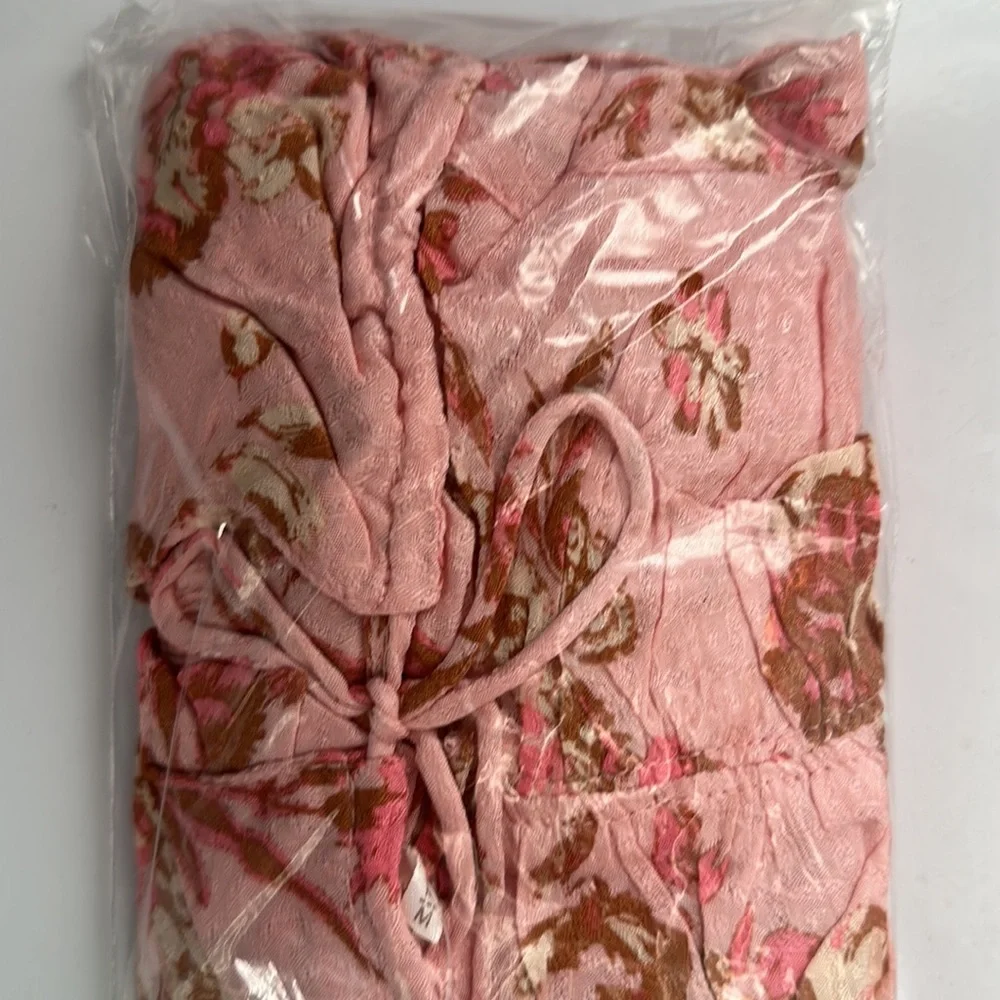 NWT! Free People Hilary Printed Top - Pink Combo - Size Large